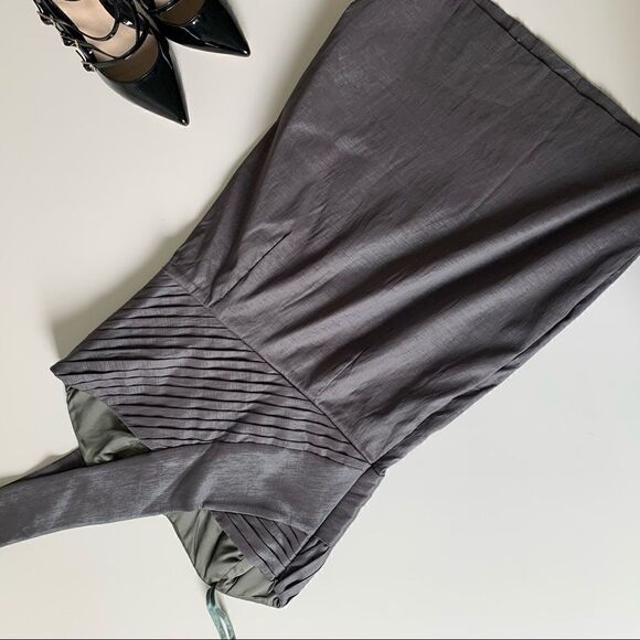 BCBGENERATION GRAY ONE SHOULDER MINI DRESS - Picture 7 of 12